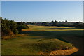 TM4457 : Looking up a fairway from the public footpath, Aldeburgh Golf Club by Christopher Hilton