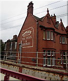 SD5805 : Swan & Railway side wall, Wallgate, Wigan by Jaggery