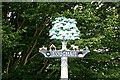 TL9161 : Rougham Village sign by Geographer