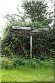 TL9160 : Signpost on Rougham Road by Geographer