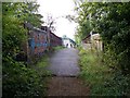 Old footbridge over canal