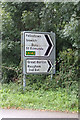 TL8963 : Roadsigns on Blackthorpe Road by Geographer