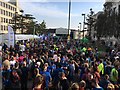 Crowd in Tudor Square