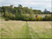 SO8845 : Footpath to Croome church by Philip Halling
