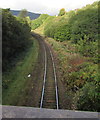 Rhondda Line west towards Tonypandy station