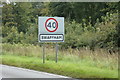 TF8110 : Swaffham Town Name sign on the A1065 Castle Acre Road by Geographer