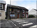 Semi-detached houses opposite a zebra crossing, Trealaw