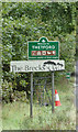 TL8487 : Thetford Town sign on the A134 Mundford Road by Geographer