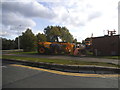 JCB digger on Ripon Way, Borehamwood