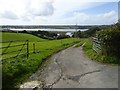 Track and footpath to Liphill Quay