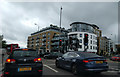 Kew Road meets Kew Bridge Road, looking south