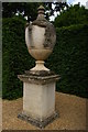 TL5238 : Ornamental urn in the gardens at Audley End by Christopher Hilton