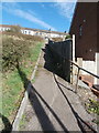 Footpath and steps from Commercial St to High St, Senghenydd