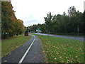 Cycle path beside Weston Road (A518)