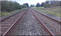 SD7339 : Railway line towards Clitheroe by Ben Kendall