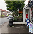 Queen Elizabeth II postbox, Corner Stores, Milkwall