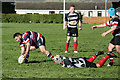 A rugby match at Croft Park, Kelso