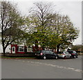 Tree-lined part of Old Cardiff Road, Maesglas, Newport