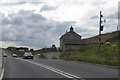 Junction on A53 for the village of Flash 