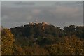 Distant view of Belvoir Castle from Long Lane, south of Barkestone