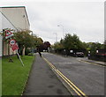 SD5804 : Wonky traffic signs pole, Green Street, Wigan by Jaggery