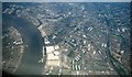 Deptford & The Thames from the air, 2001