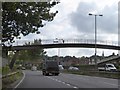 Footbridge over A500 at Cliff Vale