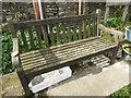 Memorial bench in Woolston