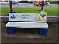 NS3174 : Heritage Inverclyde Coastal Trail bench at PS Comet by Thomas Nugent
