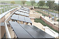 NY7566 : Solar panels at The Sill visitor centre by Bob Harvey