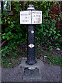 Canal milepost near Etruria, Stoke-on-Trent