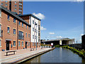 New canalside apartments south of Hanley, Stoke-on-Trent