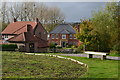 Houses at Casbrook Field, seen from the play area