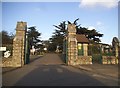 The entrance to Rippleside Cemetery, Barking