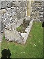 SJ2044 : Valle Crucis Abbey - stone coffin by Stephen Craven