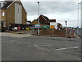 Construction of a wall, Swale Way (B2005)