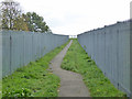 Start of footpath across Staines Reservoirs