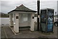NX8354 : Seaside shelter, Kippford by Richard Sutcliffe