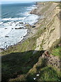 Cliff scenery north of Widemouth Bay