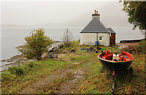 NG8725 : Totaig Ferry House by Richard Croft