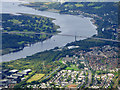 Mountblow and the Erskine Bridge from the air