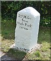 Old Milestone by the A30, London Road, Earl Wood Manor, north of Windlesham