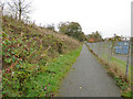 Path round the back of Cullingworth primary school