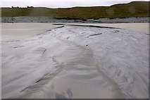 HP6102 : Burn draining over Easting beach by Mike Pennington