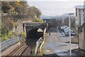 A7 crossing the Borders Railway, Galashiels