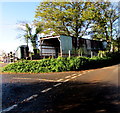 Corrugated metal farm building, Llangattock Lingoed