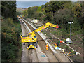 Track replacement work underway near Llanishen