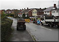 Larch Grove roadworks, Malpas, Newport