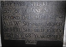 TA1767 : Bridlington Priory: memorial (17) by Basher Eyre