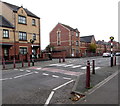 Zebra crossing on a hump, Commercial Road, Newport